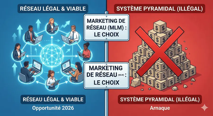 Marketing de Réseau vs Pyramidal