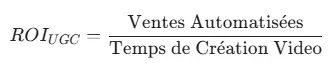 ROI UGC vdi